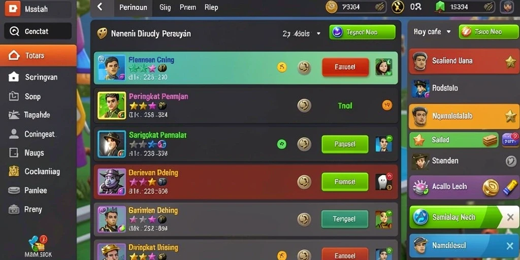 Tampilan utama yang menarik dan intuitif.