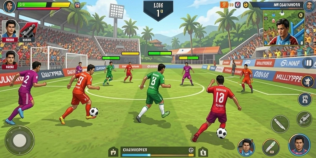 Tampilan grafis memukau dalam game.
