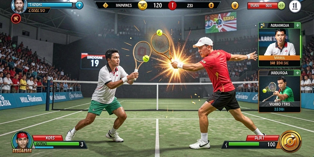 Tampilan grafis yang menakjubkan dari dunia fantasi.