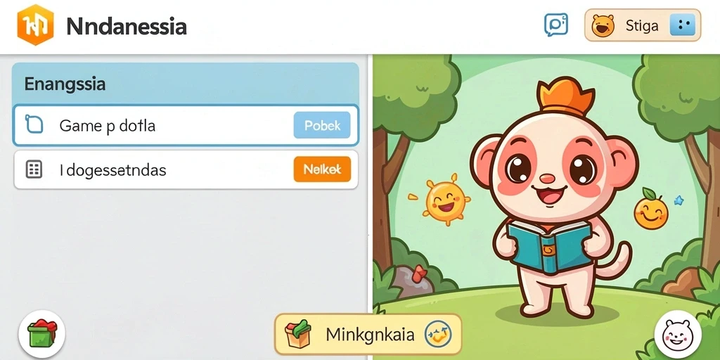 Tampilan awal permainan yang menarik dan memukau.