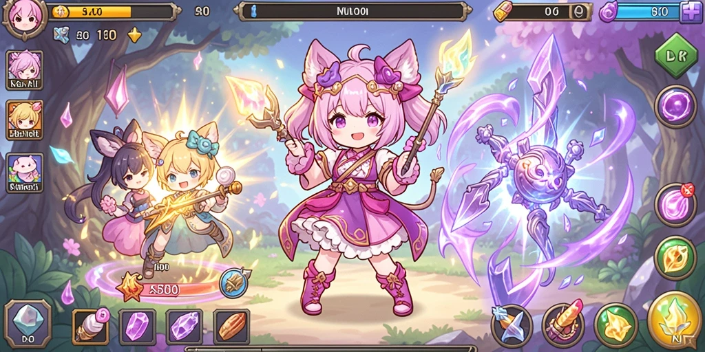 Lihat grafis menawan di layar utama game.